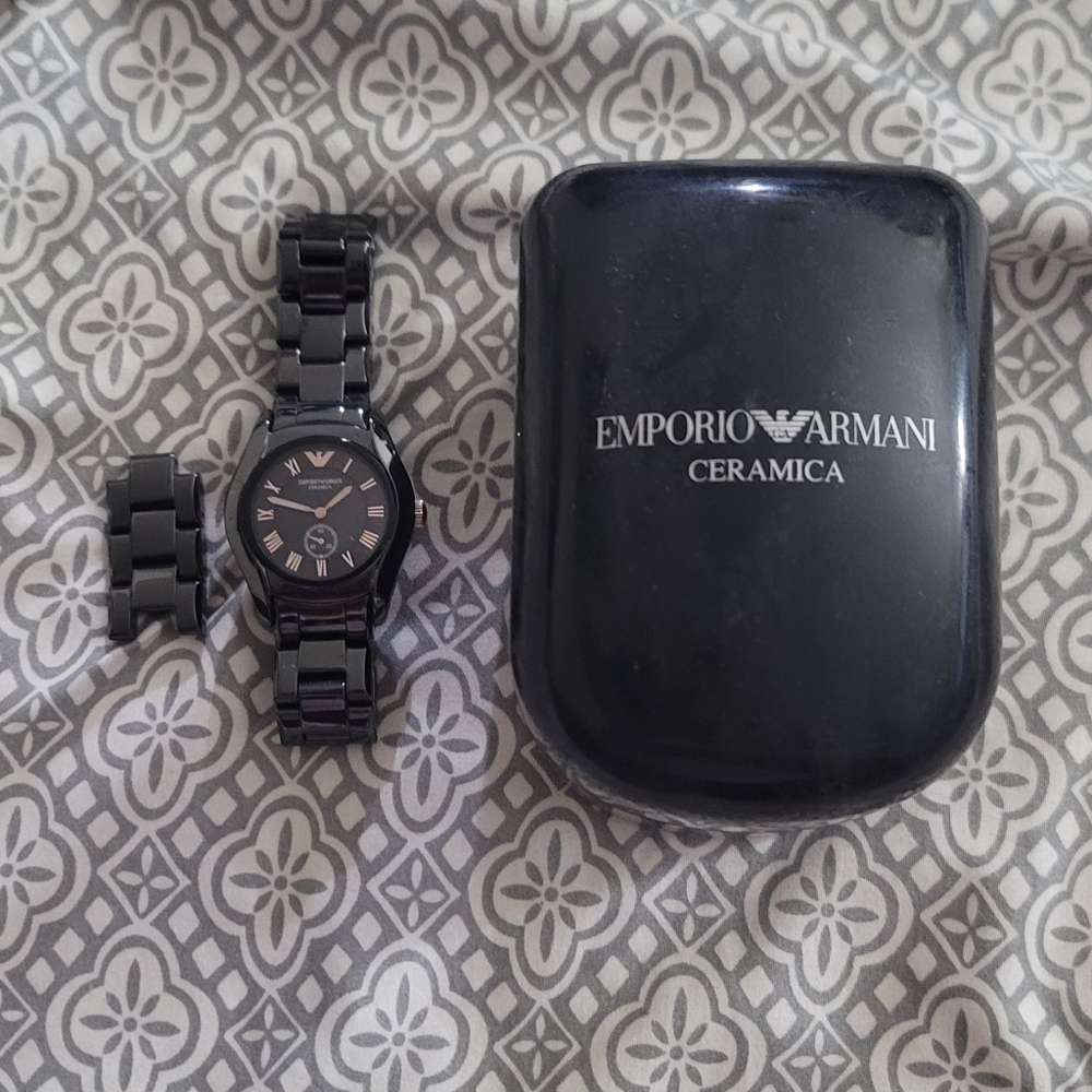 (SOLD) Emporio Armani Ceramica Black Watch